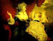 Sir Joshua Reynolds georgiana, duchess of devonshire with her daughter oil painting picture wholesale